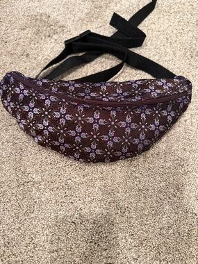 Italian silk one of a kind fanny pack.